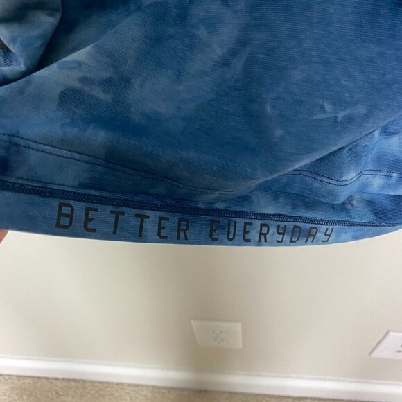 Lululemon Always Agile Short Sleeve T Shirt Diamond Tie Dye True Navy Chambray - Picture 3 of 6